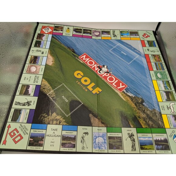 Vintage 1998 Monopoly Golf Edition Game Replacement Board - Picture 1 of 8